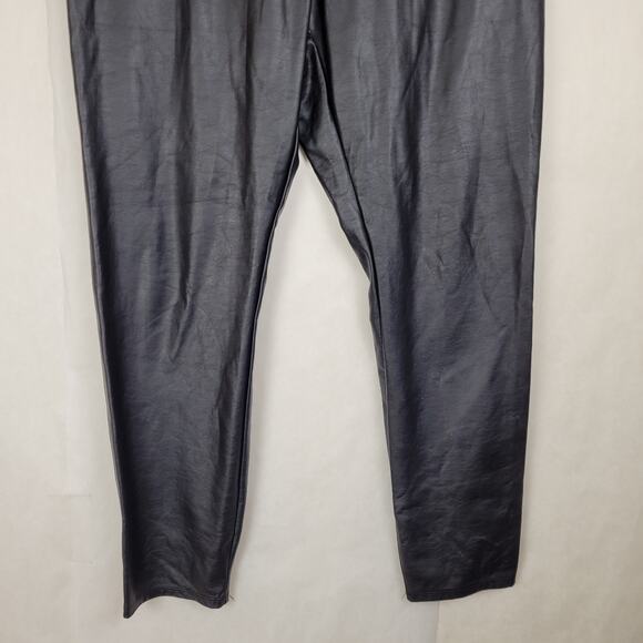 Lysse black faux leather pants women's size 1X - Picture 5 of 8